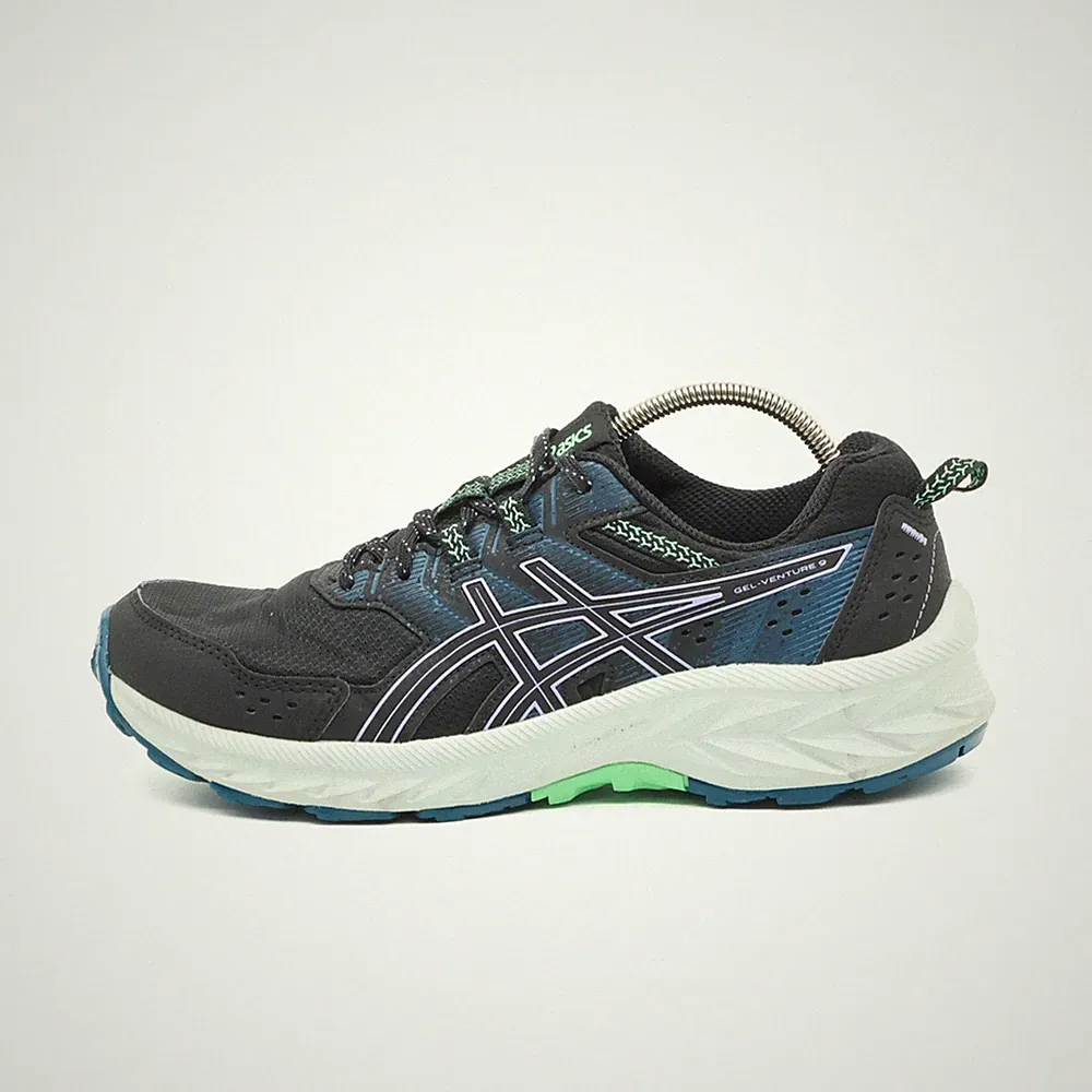 ASICS Damen GEL-VENTURE 9 Laufschuhe EU 39.5 Schwarz/Blau/Grün 1012B313