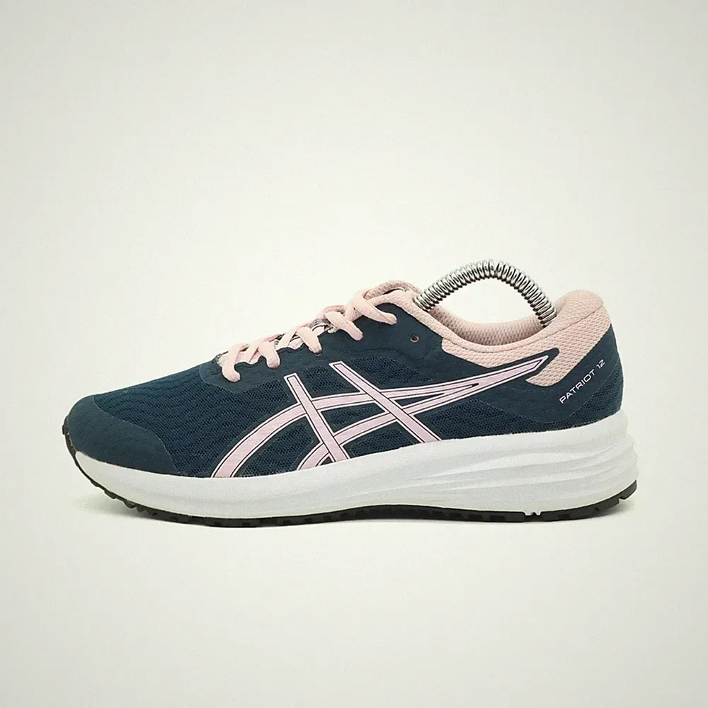 ASICS Damen Patriot 12 Sneaker Blau/Rosa Mesh Atmungsaktiv Laufschuhe EU 36