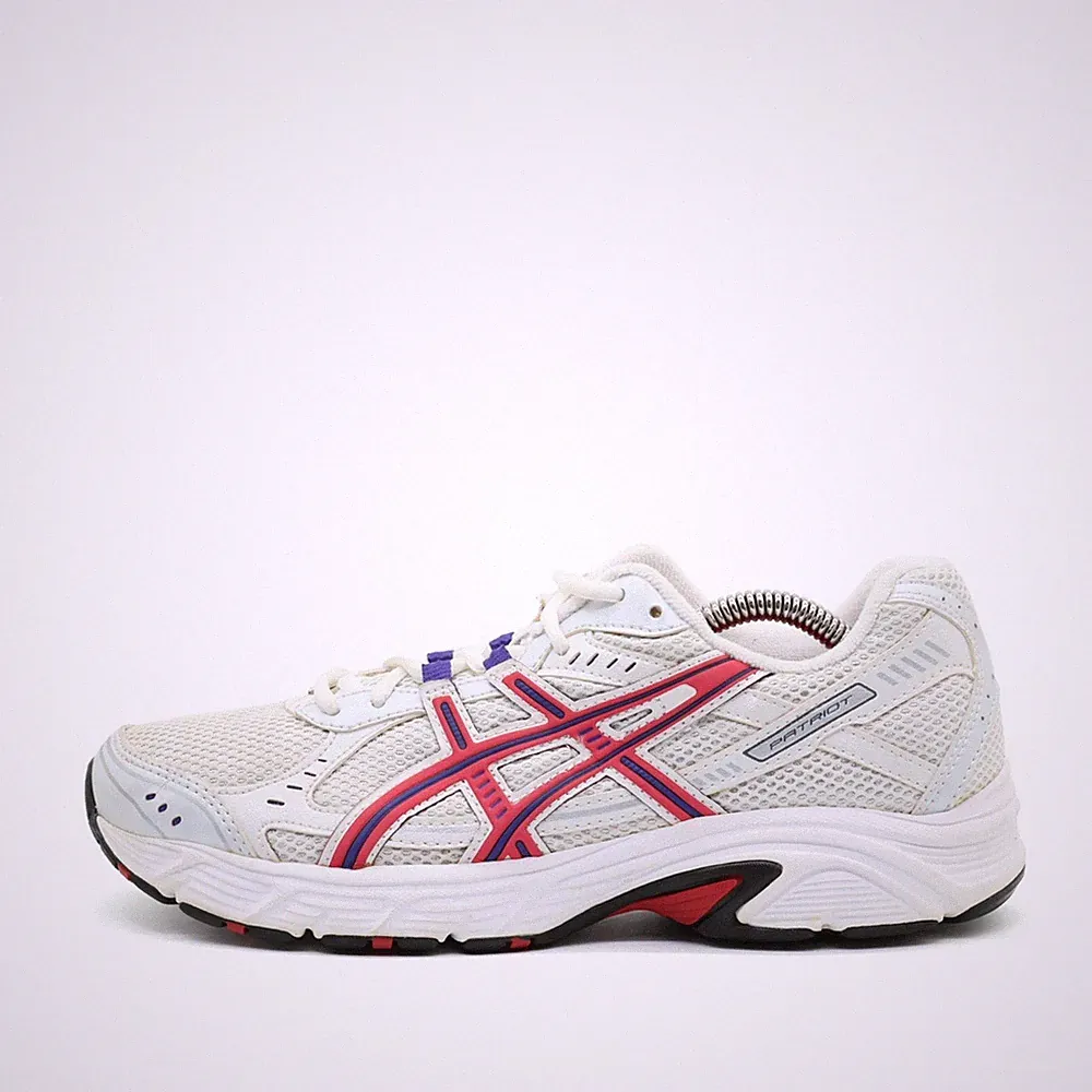 ASICS Damen Patriot Sneaker Weiß/Pink Low-Top Laufschuh EU 39,5