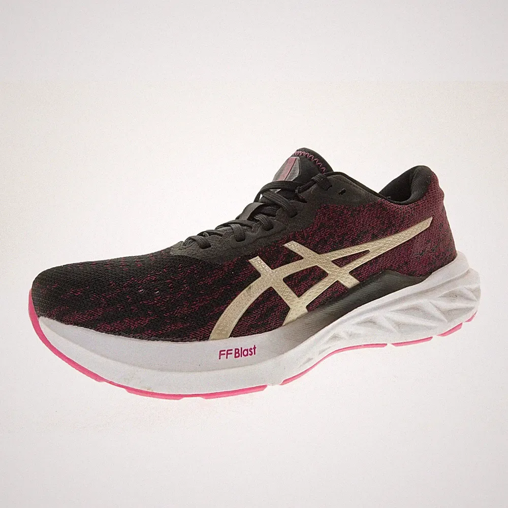 Asics Dynablast 2 black/champagne Sneaker Laufschuhe Schnürschuhe Damen Gr. 39,5