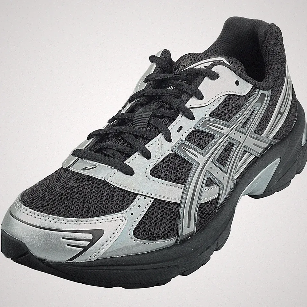 Asics GEL-1130 Laufschuhe in Schwarz Silber für Damen und Herren - 44.5 EU