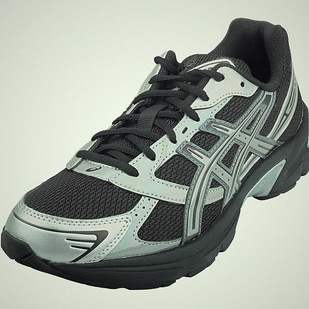 Asics GEL-1130 Laufschuhe in Schwarz Silber für Damen und Herren - 45 EU