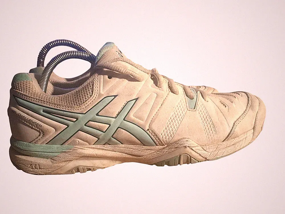 Asics Gel Challenger 10 weiße Damenschuhe E554Y Turnschuhe Größe 5,5 UK