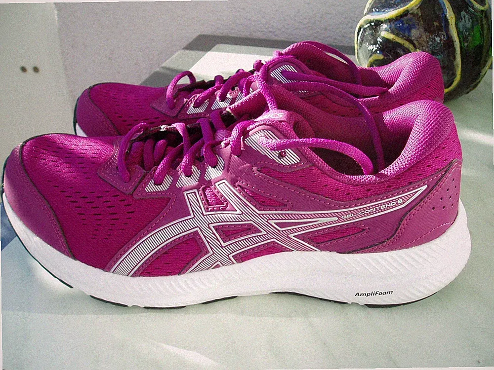 Asics Gel Contend 8 Damen Lauf-, Sportschuhe Gr. 41,5 Blackberry/Pure Silver NEU