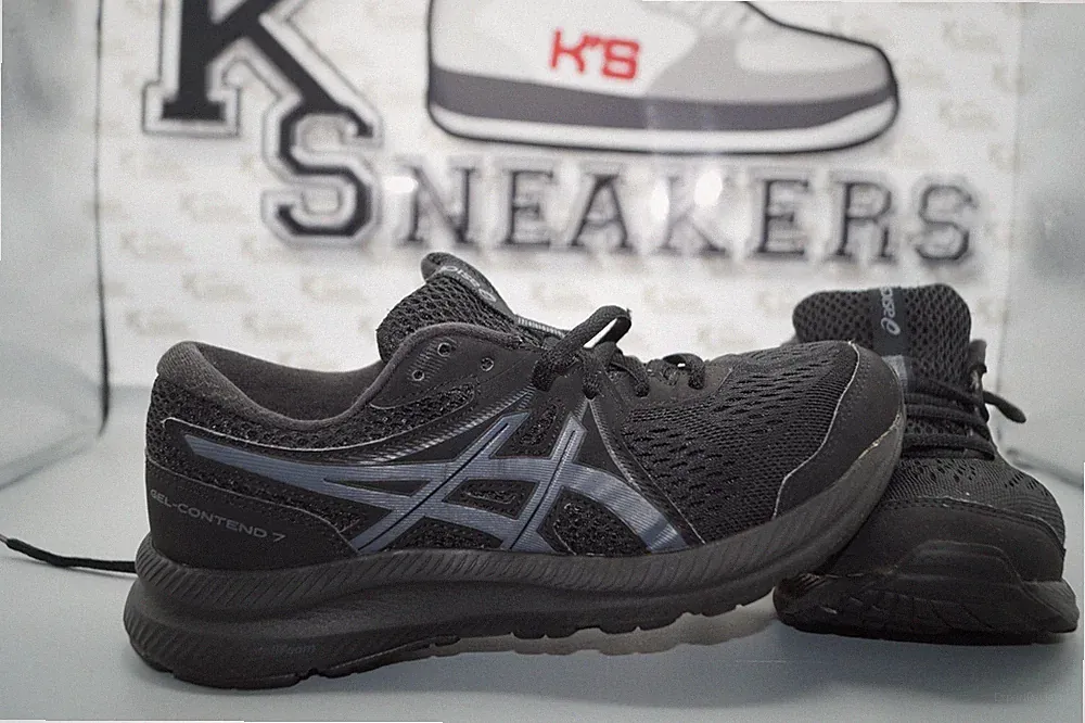 Asics Gel Contend 8 Laufschuhe EU 37 US 6 Damen Sportschuhe 1012A911 Schwarz