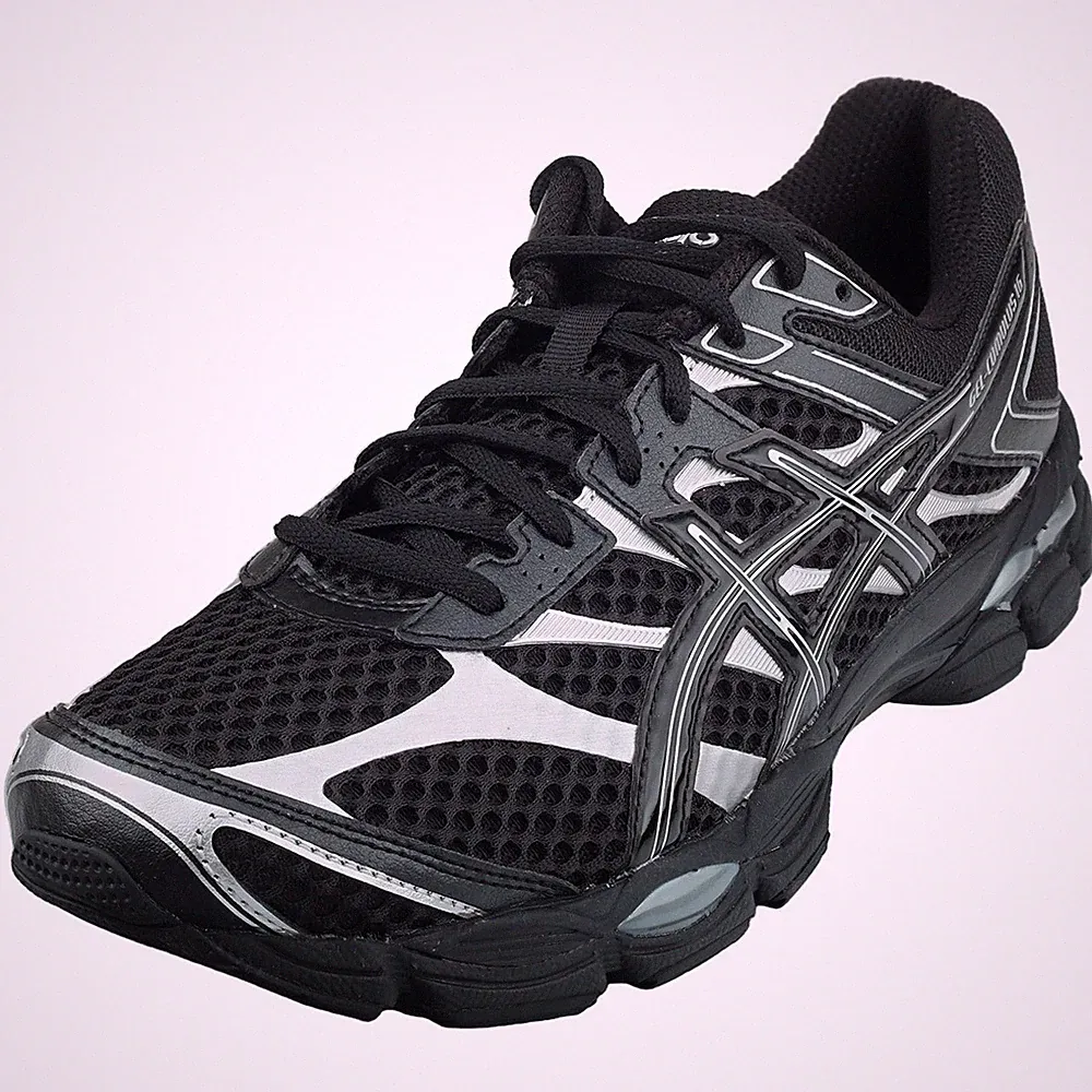 Asics GEL-CUMULUS 16 Laufschuhe in Schwarz Silber für Damen und Herren