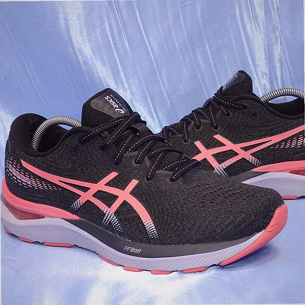 ASICS GEL CUMULUS 24 LAUFSCHUHE GR 39,5 DAMEN SCHUHE SCHWARZ KAYANO SNEAKER