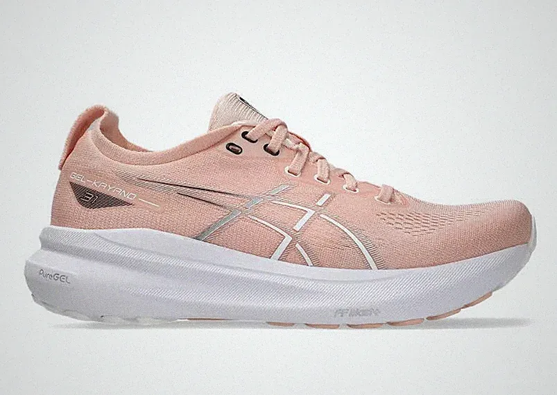 ASICS GEL-KAYANO 31 Laufschuhe Joggingschuhe Damen weiß pfirsich