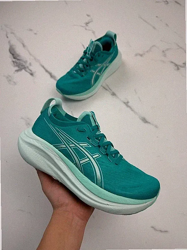 ASICS Gel-Nimbus 27 Damen Laufschuhe Türkis Gr. 40 Running PureGEL