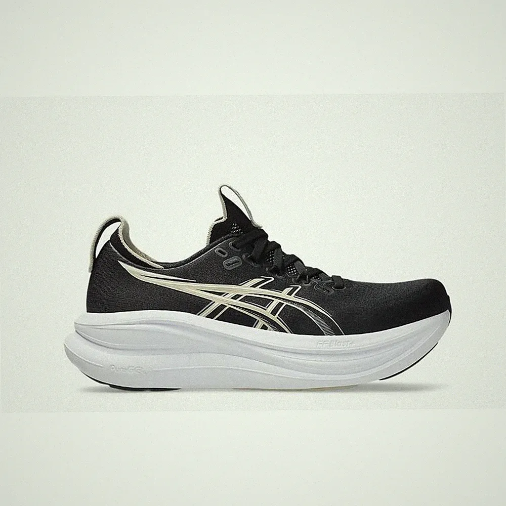 Asics Gel-Nimbus 28 Women black feather grey Laufschuhe Joggingschuhe Damen