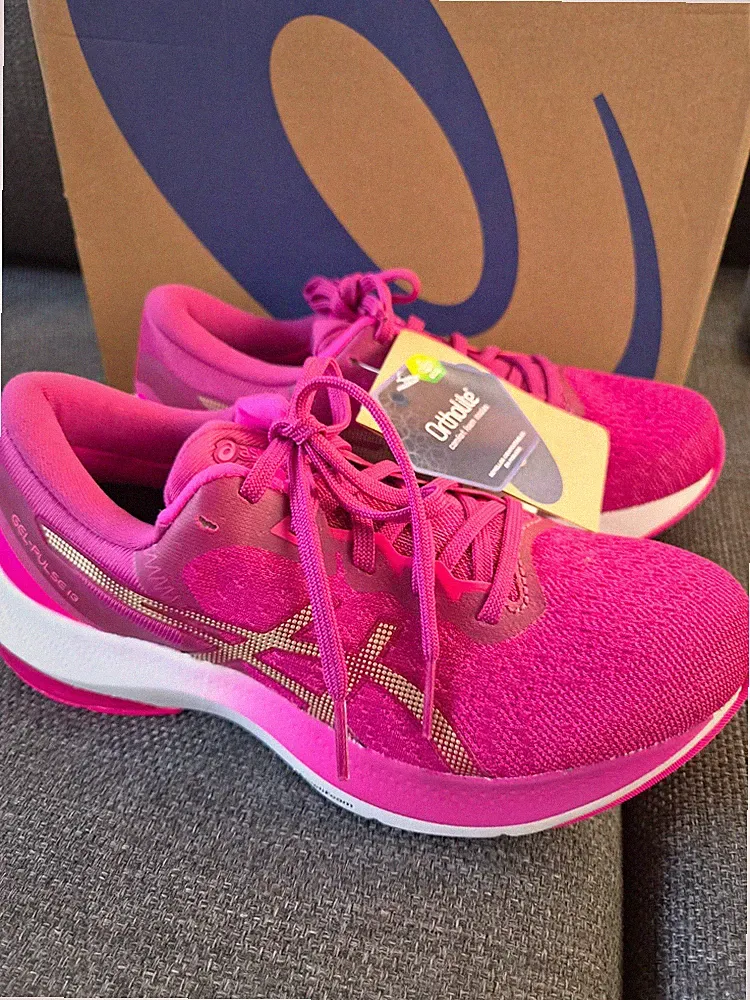 ASICS GEL-PULSE 13 Damen Laufschuhe Sneaker rosa/gold atmungsaktiv EU 39