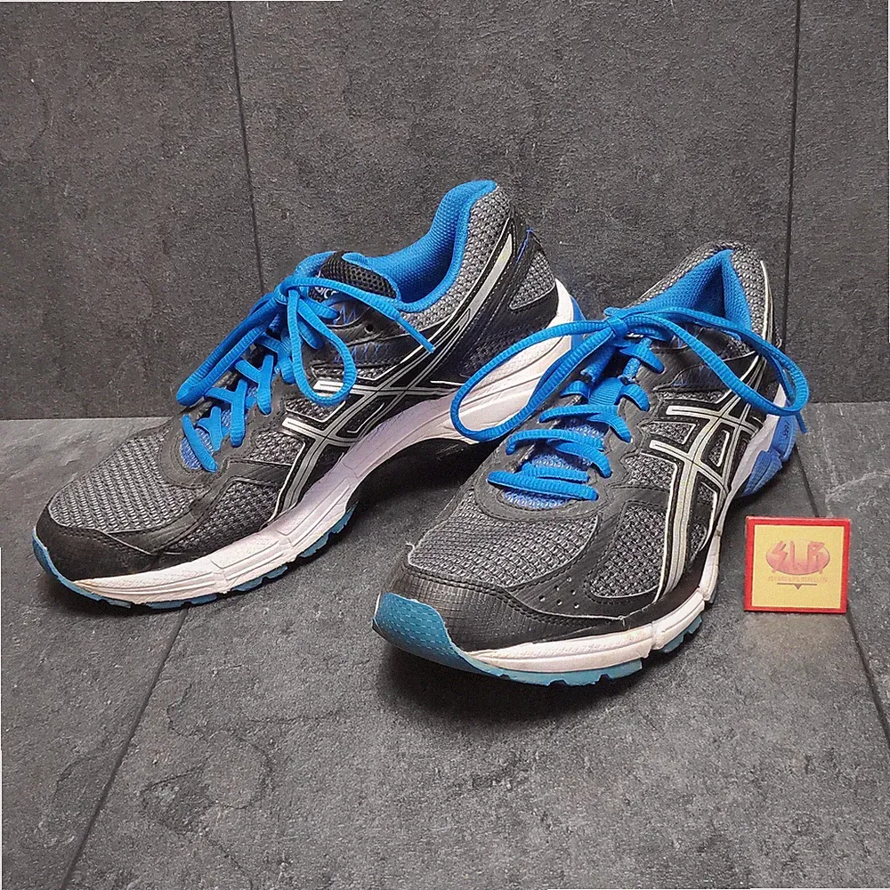 Asics Gel Runmiles Gr. 41,5 Sportschuhe Laufschuhe Sneaker • Blau Grau Schwarz