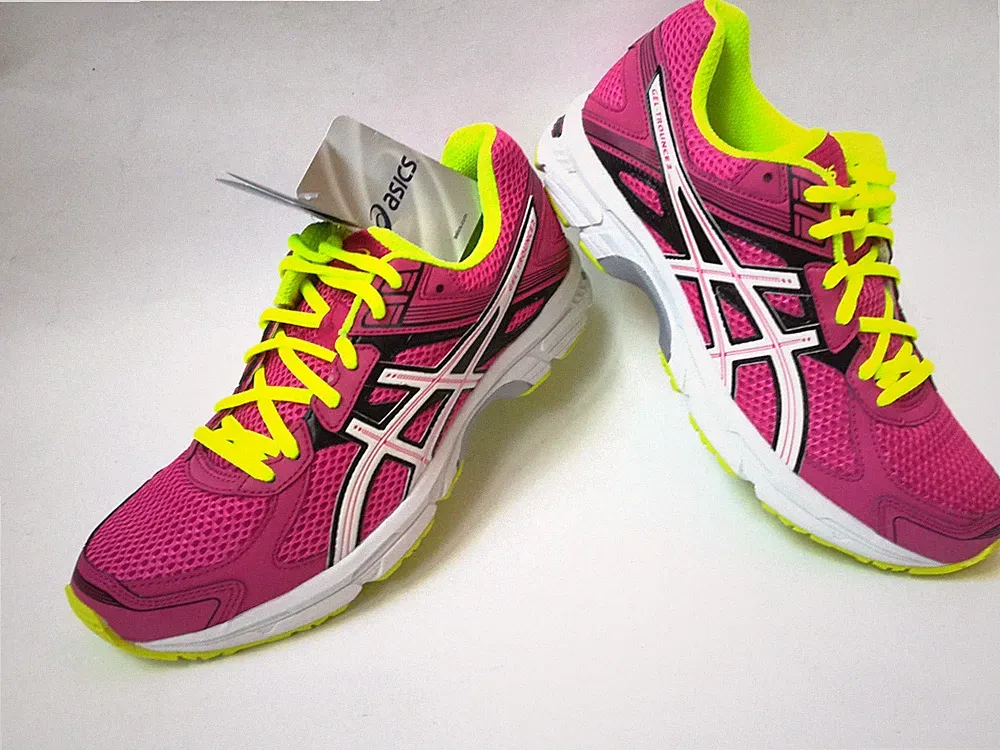 Asics Gel-Trounce 2 Women Laufschuhe hot pink/white/flash yellow UK 8 EU 42