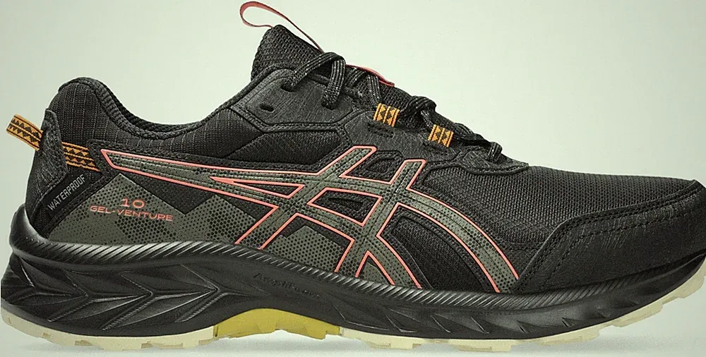 Asics Gel-Venture 10 Damen-Traillaufschuhe schwarz & pink UK 6 Ref 1644