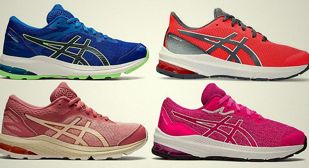 ASICS GT-1000 SCHUHE - 10 - 11 GS BLAU ROSA SHOES RUNNING DAMEN MÄDCHEN KIND