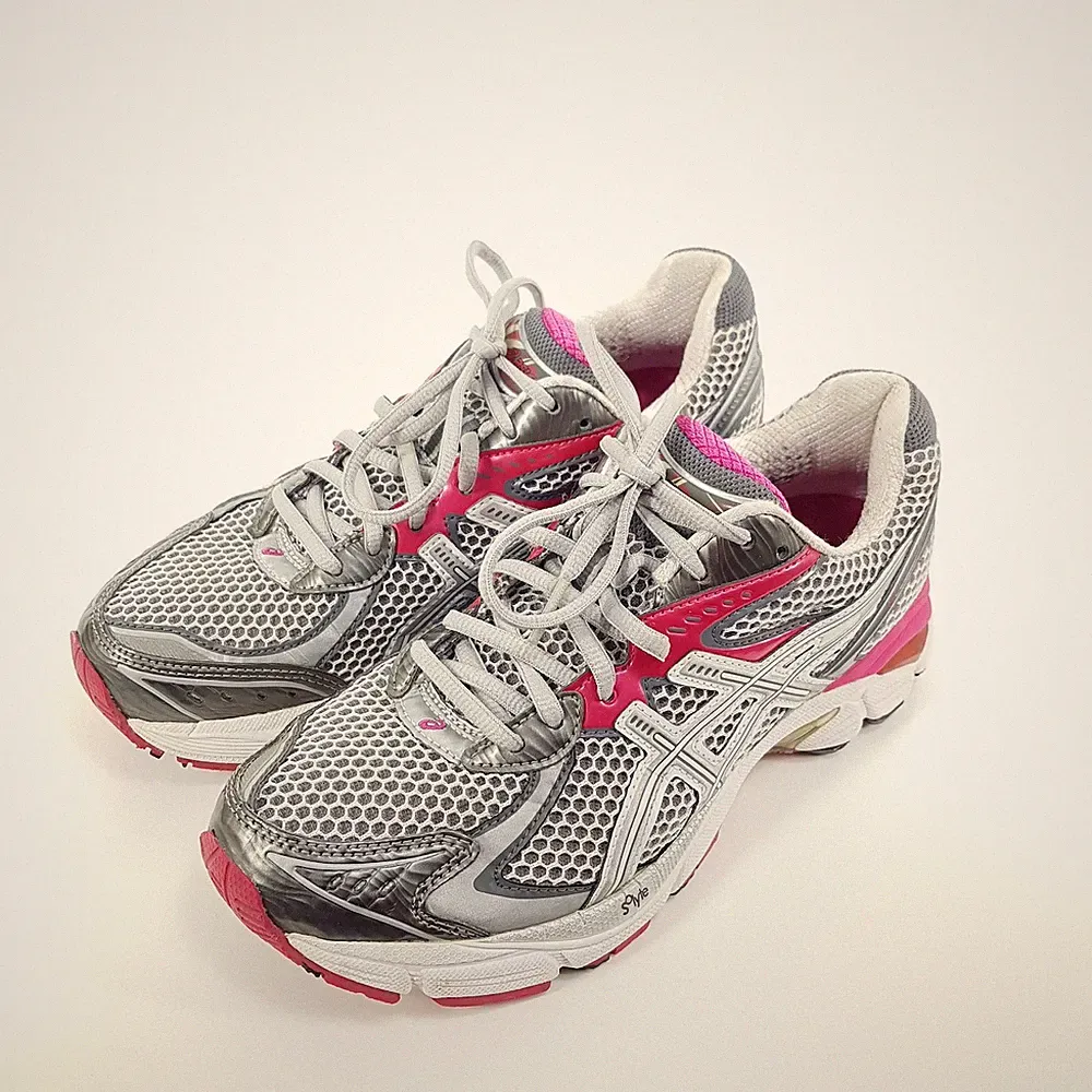Asics GT-2160 Laufschuhe Damen EU 39,5 US 8 Silber Rosa Gel Sportschuhe Sneaker
