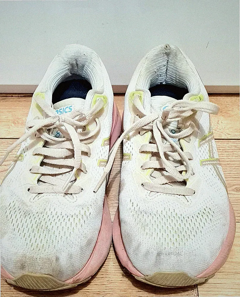 ASICS Laufschuhe Damen Gr. 39 (24,5 cm) Weiß/Rosa | Sportschuhe | Original
