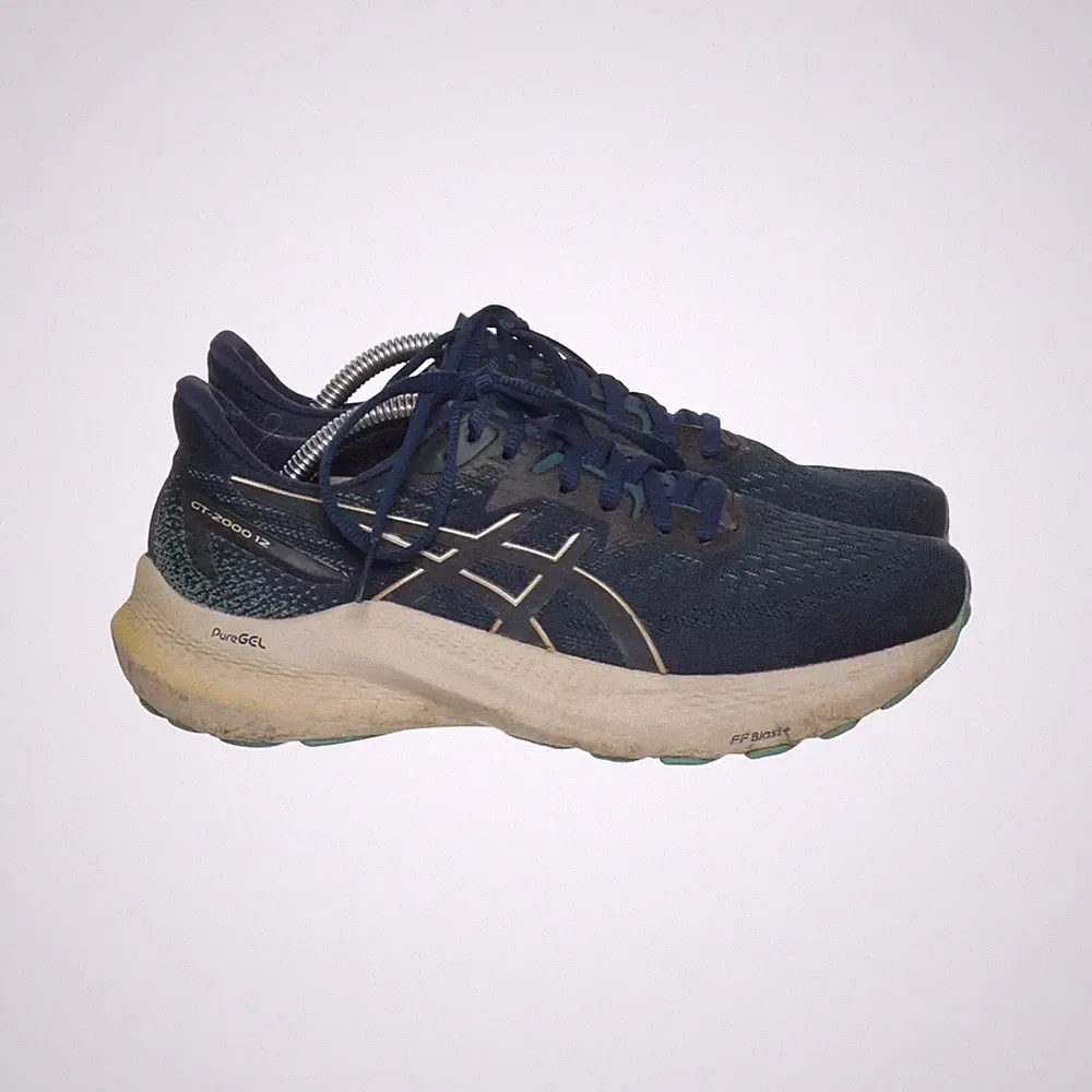 Asics, Laufschuhe, Größe: 37, Blau/Grün, Damen #ijm