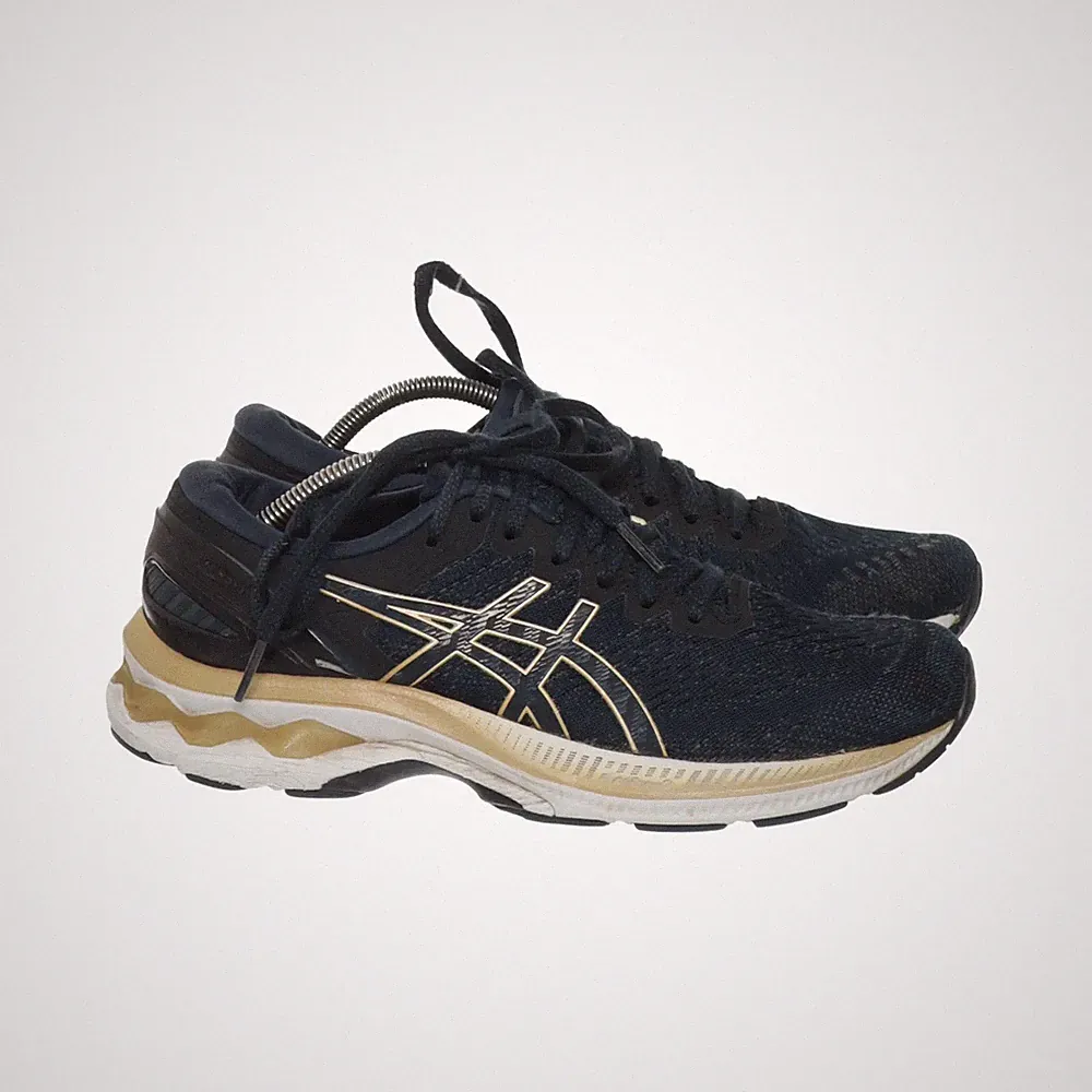 Asics, Laufschuhe, Größe: 39 1/2, Blau/Gold, Damen #3HO