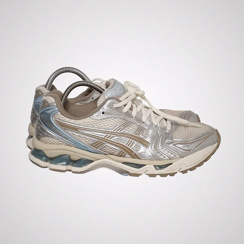 Asics, Laufschuhe, Größe: 39 1/2, GEL-LITE, Silber/Blau/Weiß, Damen #BRD