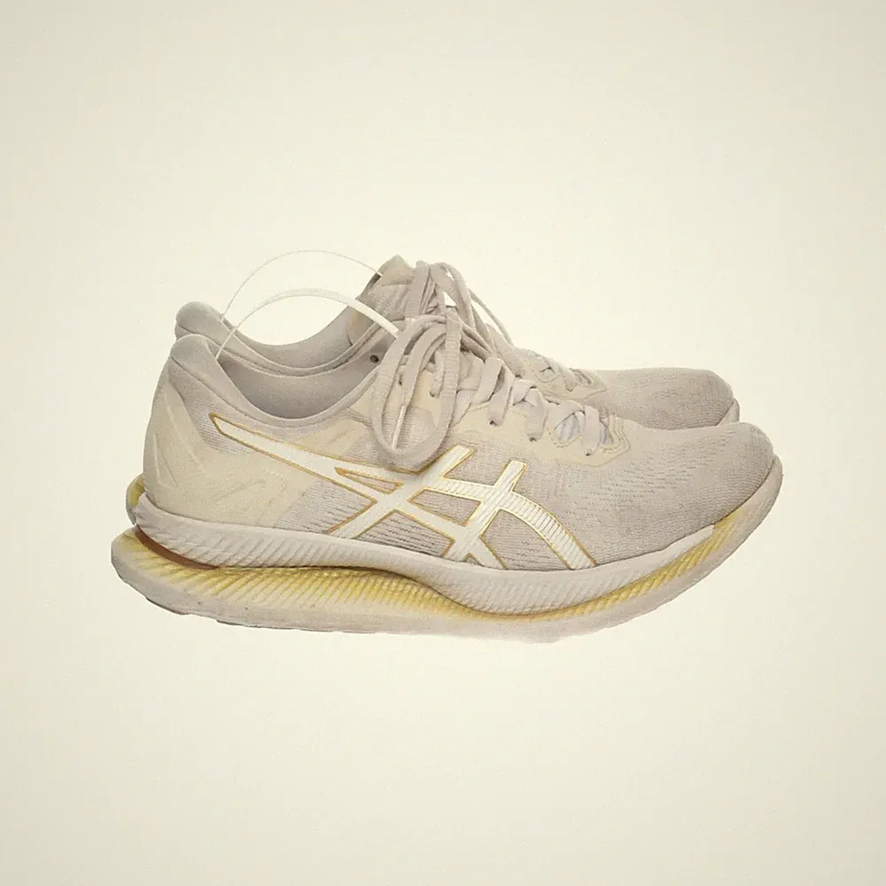 Asics, Laufschuhe, Größe: 39 1/2, model: glideride, Beige, Damen #Owg