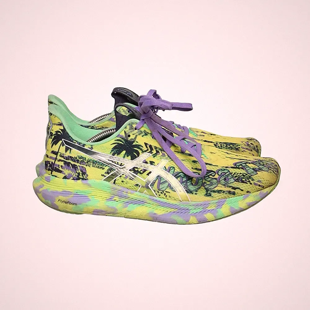 Asics, Laufschuhe, Größe: 39 1/2, model: noosa tri 14, Gelb/Grün/Lila #bwV