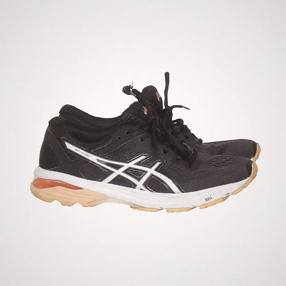 Asics, Laufschuhe, Größe: 39, Schwarz/Weiß/Braun, Damen #5y2