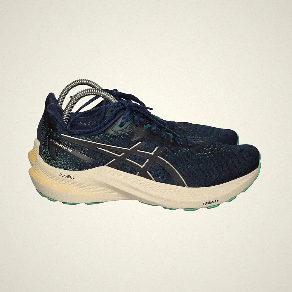 Asics, Laufschuhe, Größe: 40, model: gel-cumulus 24, Blau/Beige/Grün, Damen #eWL