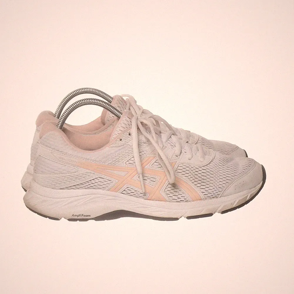Asics, Laufschuhe, Größe: 41 1/2, model: 1012a570, Weiß/Beige, Damen #Kq7