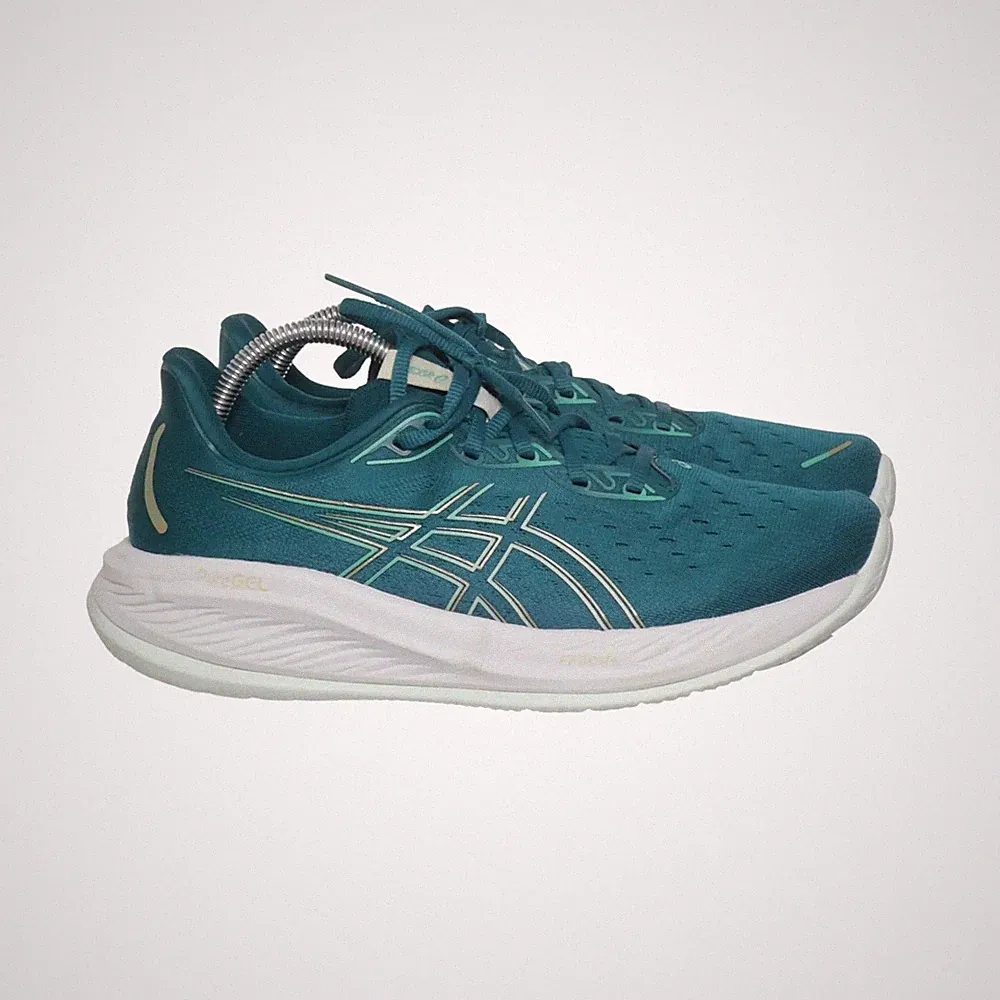 Asics, Laufschuhe, Größe: 43, Blau/Weiß, Damen #Equ