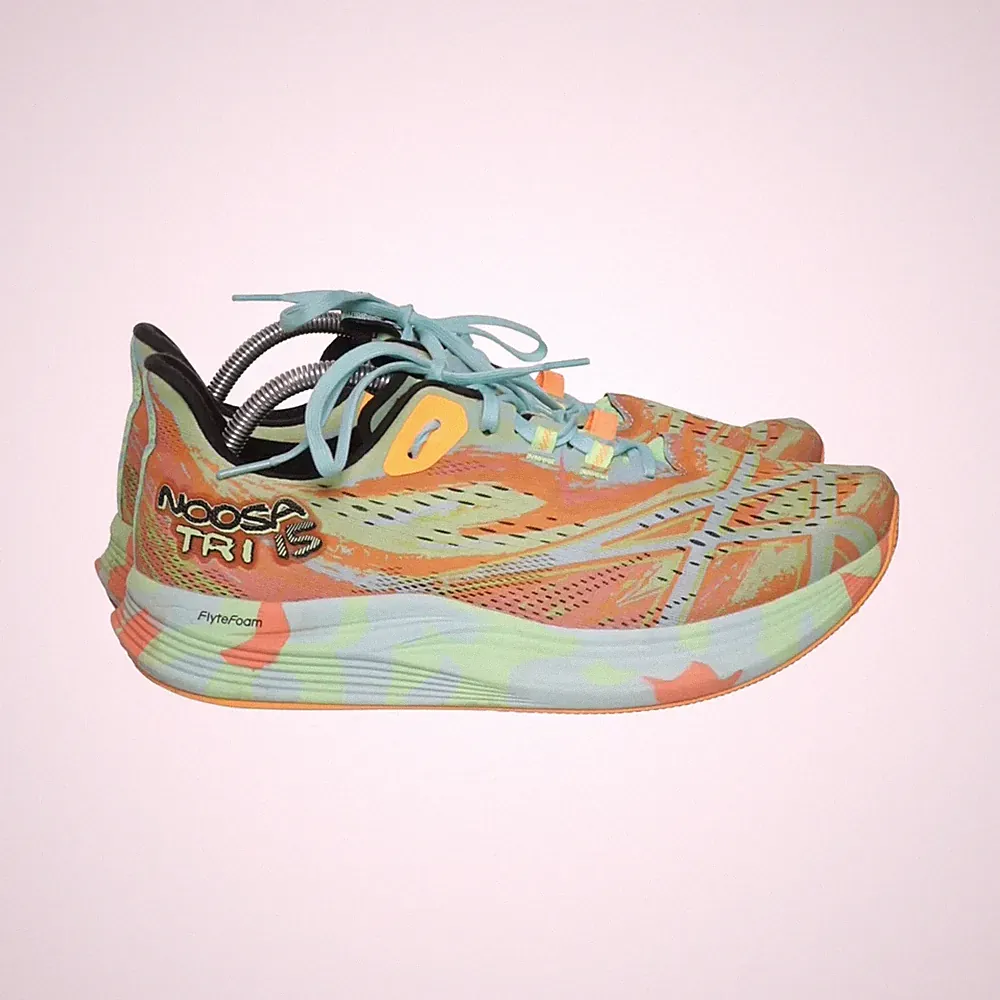 Asics, Laufschuhe, Größe: 44 1/2, Grün/Orange/Mehrfarbig, Damen #n0Z