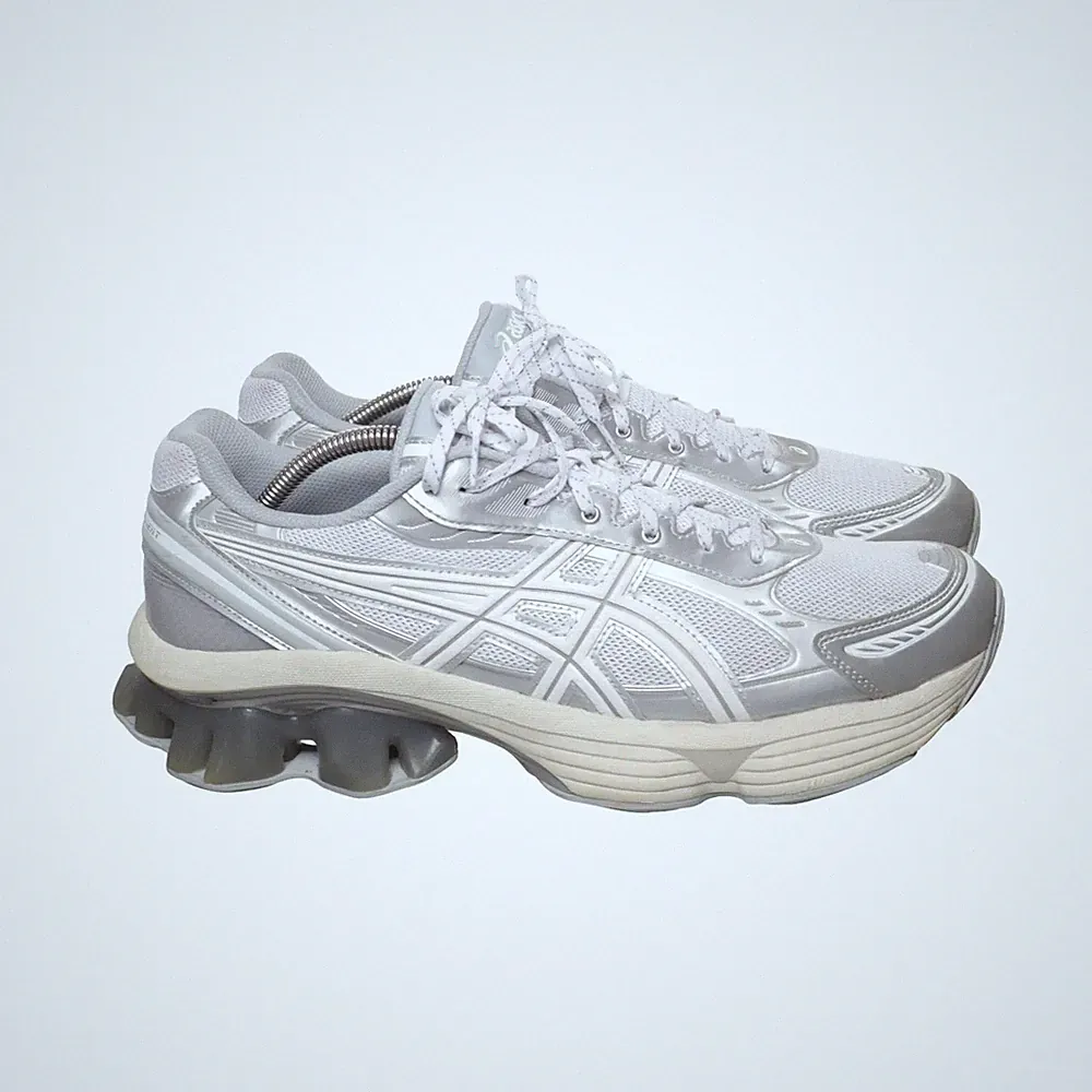 Asics, Laufschuhe, Größe: 46, Silber/Weiß/Grau, Damen #Gqt
