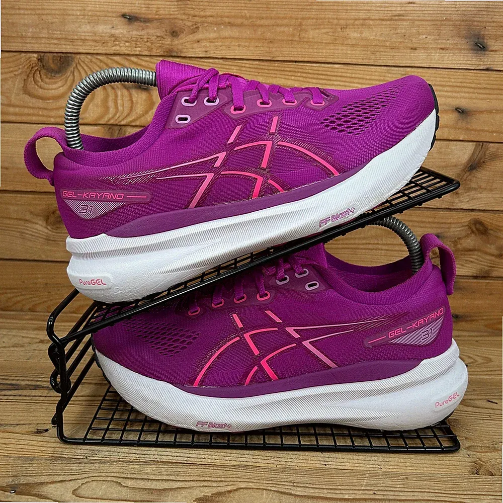 Asics Turnschuhe Damen Größe UK 5,5 Gel Kayano 31 kräftig lila Straßenlaufschuhe
