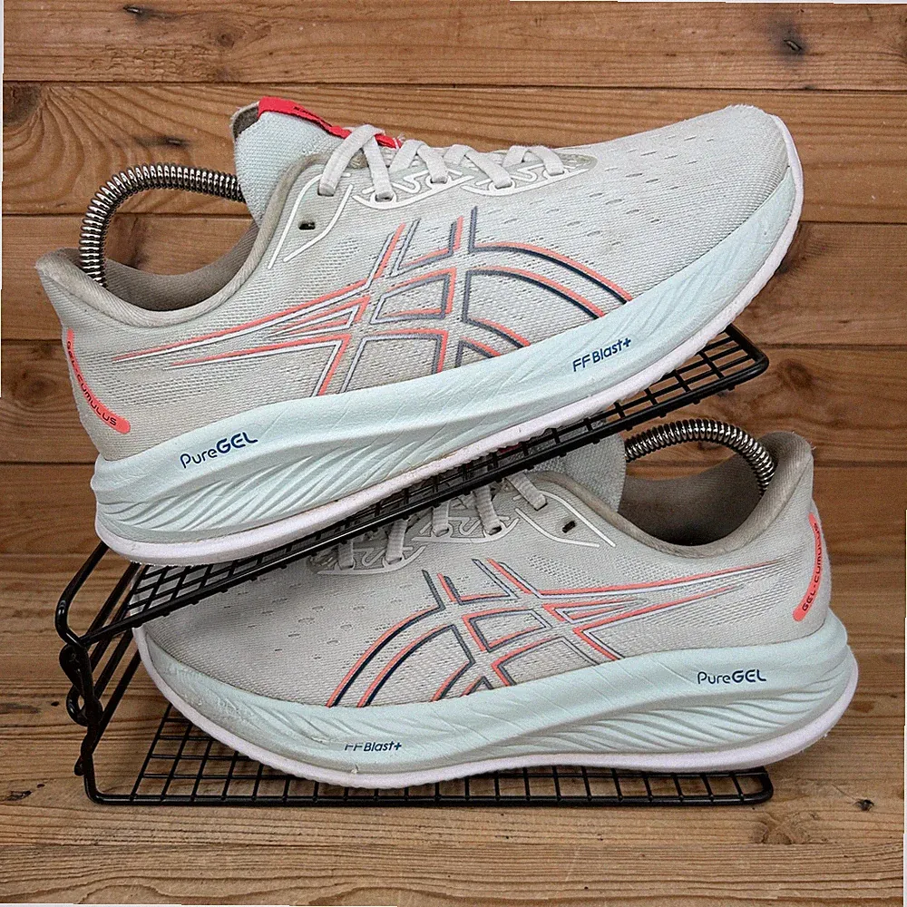 Asics Turnschuhe Damen Größe UK 8,5 Gel Cumulus 26 meerblau gepolsterte Laufschuhe