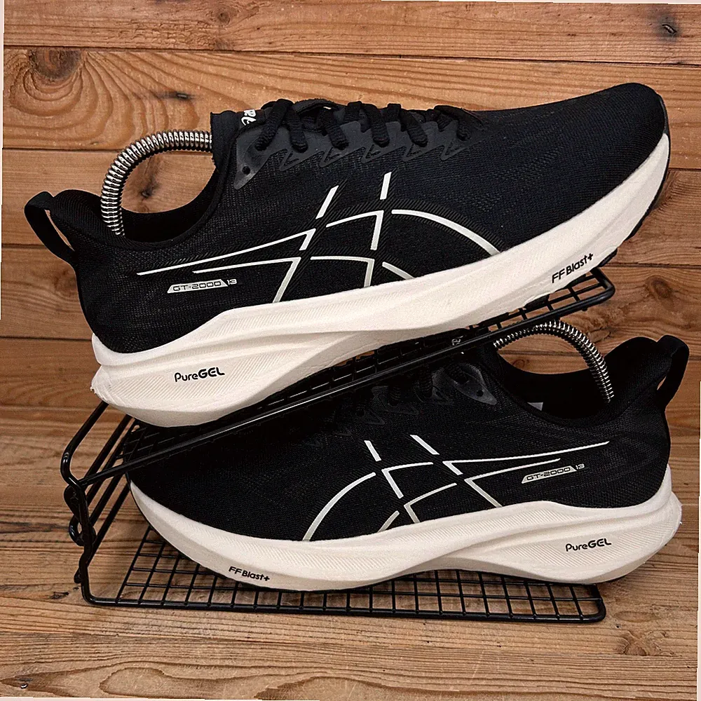 Asics Turnschuhe Damengröße UK 9 GT 2000 13 schwarz PureGEL Straßenlauf Fitnessschuhe