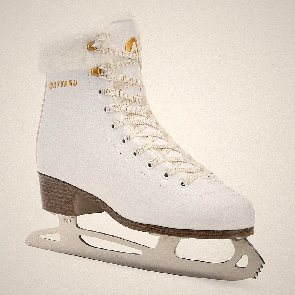 ATTABO Stila White Damen Eiskunstlaufschuhe Schlittschuhe Weiß Größe 41