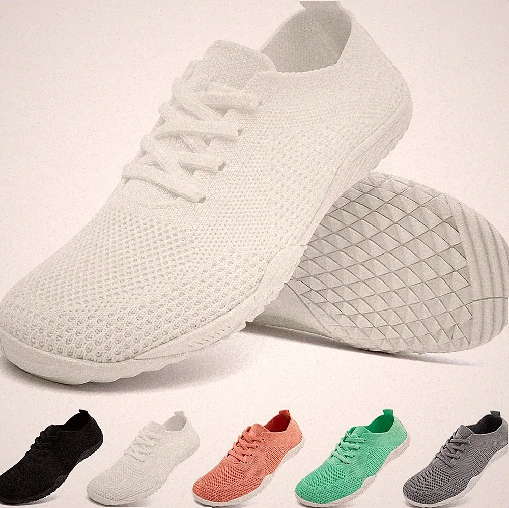 Barfuss Schuhe Damen Sneaker Sommerschuhe Turnschuhe Bequeme Slip on Laufschuhe