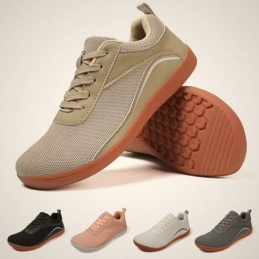 Barfußschuhe Damen Herren Breiter Barfuss Schuhe Leicht Sneaker Traillaufschuhe