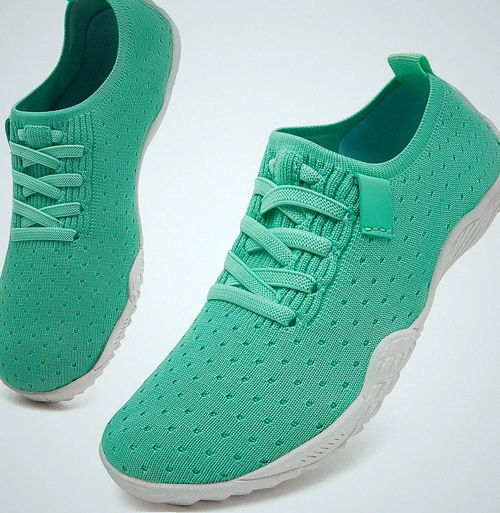 Barfussschuhe Damen Weich Turnschuhe Hallenschuhe Atmungsaktiv Laufschuhe
