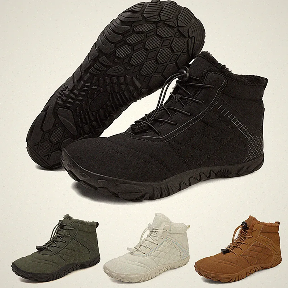 Barfußschuhe Herren Damen Traillaufschuhe Warmstiefel Winterschuhe Schneestiefel