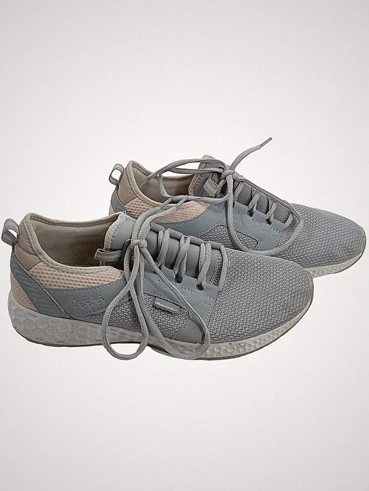 Bench. Damen Sneaker Sportschuhe Gr. 40 Grau Mesh Laufschuhe