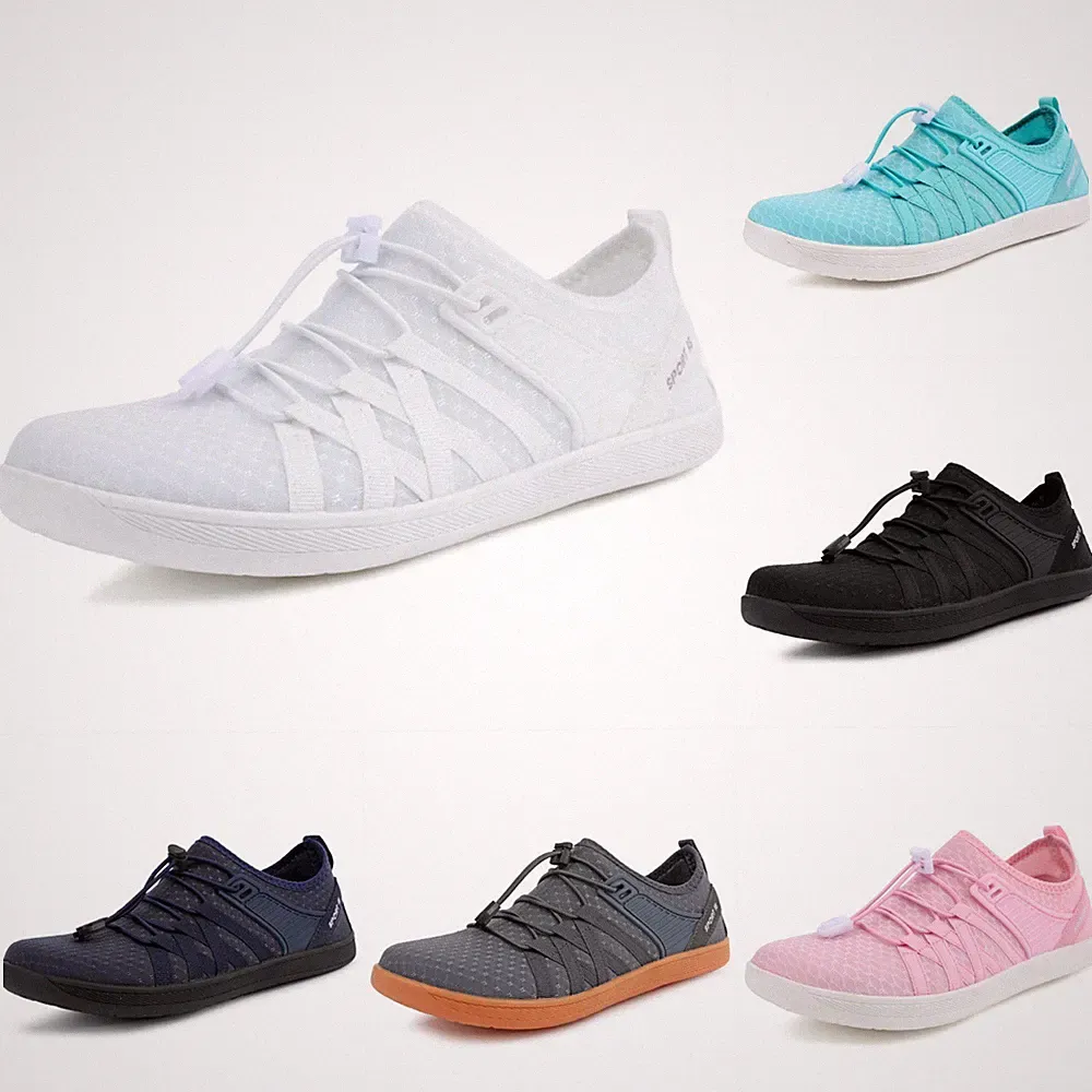 Bequeme Barfuß Sneaker Damen Herren Outdoor Laufschuhe Turnschuhe