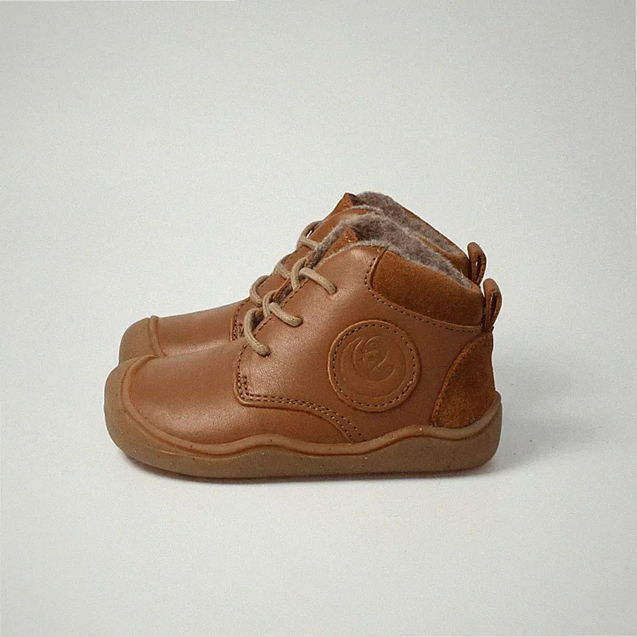 bLIFESTYLE Barfußschuh Lauflerner babypangolinSTYLE haselnuss