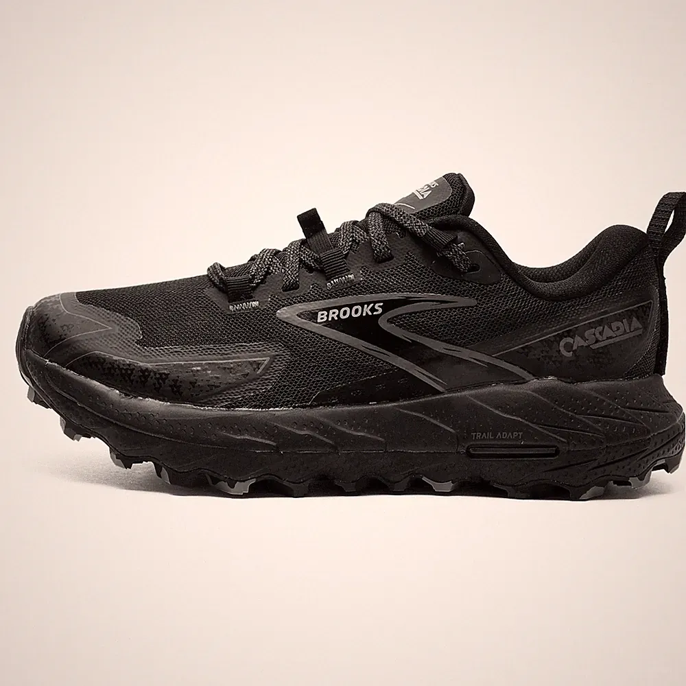 Brooks Cascadia 18 Damen Trailrunning Schuhe All Terrain Outdoor Trainer Schwarz