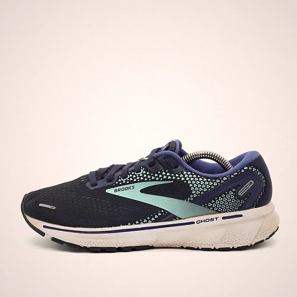 Brooks Damen Ghost 14 Schuhe Blau Textil Low-Top Atmungsaktiv Laufschuhe EU 39