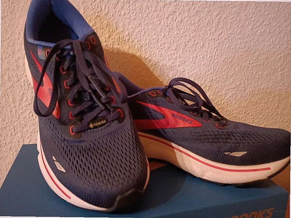 Brooks Damen Ghost GTX 15 Blau - Pink Laufschuhe Gr. 39 Gore Tex Medium/B TOP!