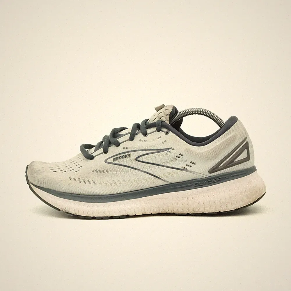 Brooks Damen Glycerin 19 Sneaker Weiß Grau Mesh Low-Top Sohle Laufschuhe EU 42