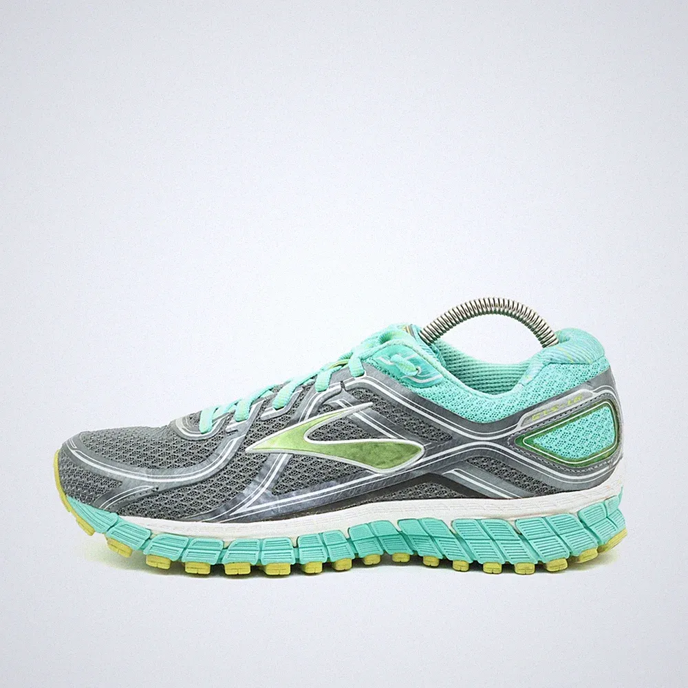 Brooks Damen GTS 15 Edition Sneaker EU 40 Grau/Türkis/Gelb 1202031B006 Mesh