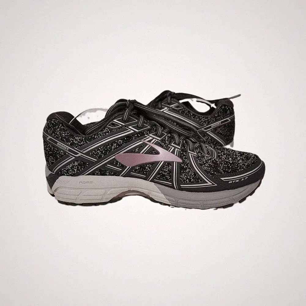 Brooks Damen Laufschuhe Gr. 41 Mehrfarbig Anti-Rutsch Logo Schnürung
