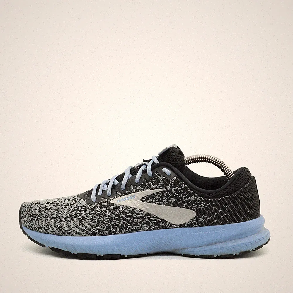Brooks Damen Launch 6 Sportschuh Schwarz/Blau Mesh Niedrig Laufschuhe EU 40